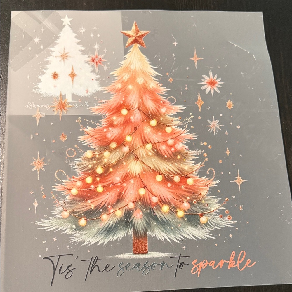 Festive Christmas Tree transfer set